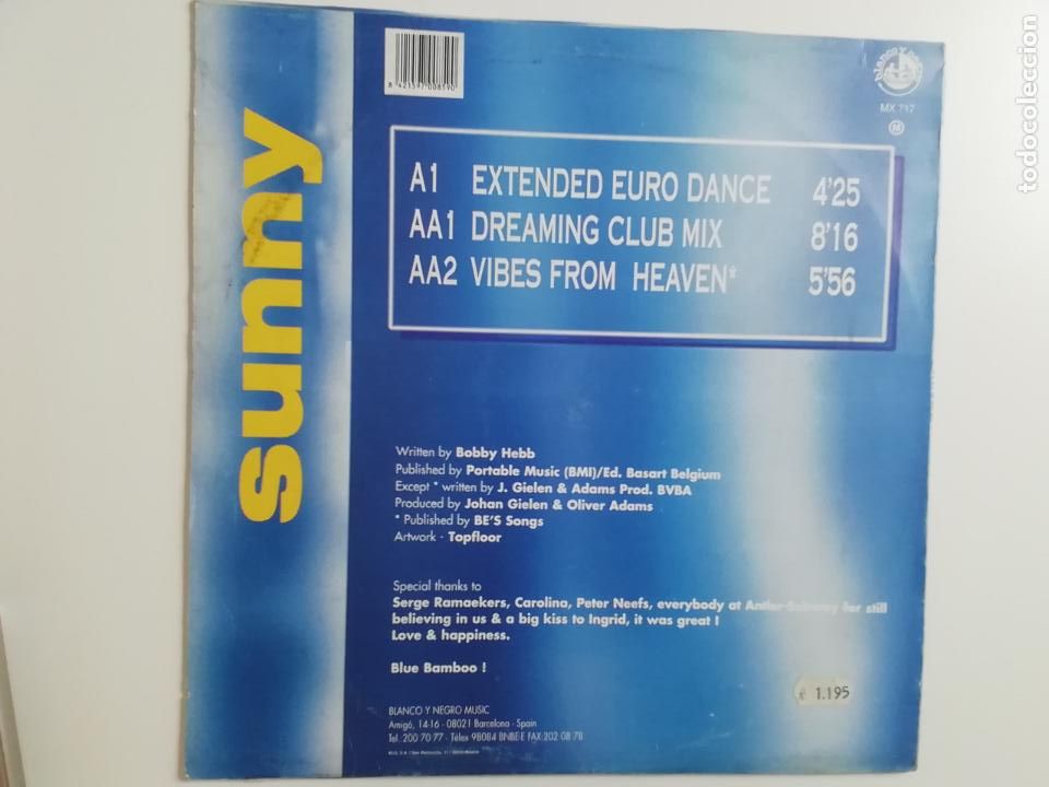 Discos de vinilo: Blue bamboo-sunny. Maxi - Foto 2