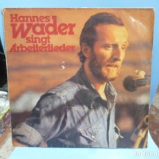 Disques de vinyle: HANNES WADER - SINGT ARBEITERLIEDER. Lote 334912898