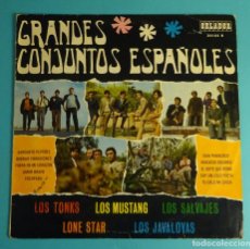 Discos de vinilo: GRANDES CONJUNTOS ESPAÑOLES. LOS TONKS - LOS MUSTANG -LOS SALVAJES - LONE STAR - LOS JAVALOYAS. Lote 334964158