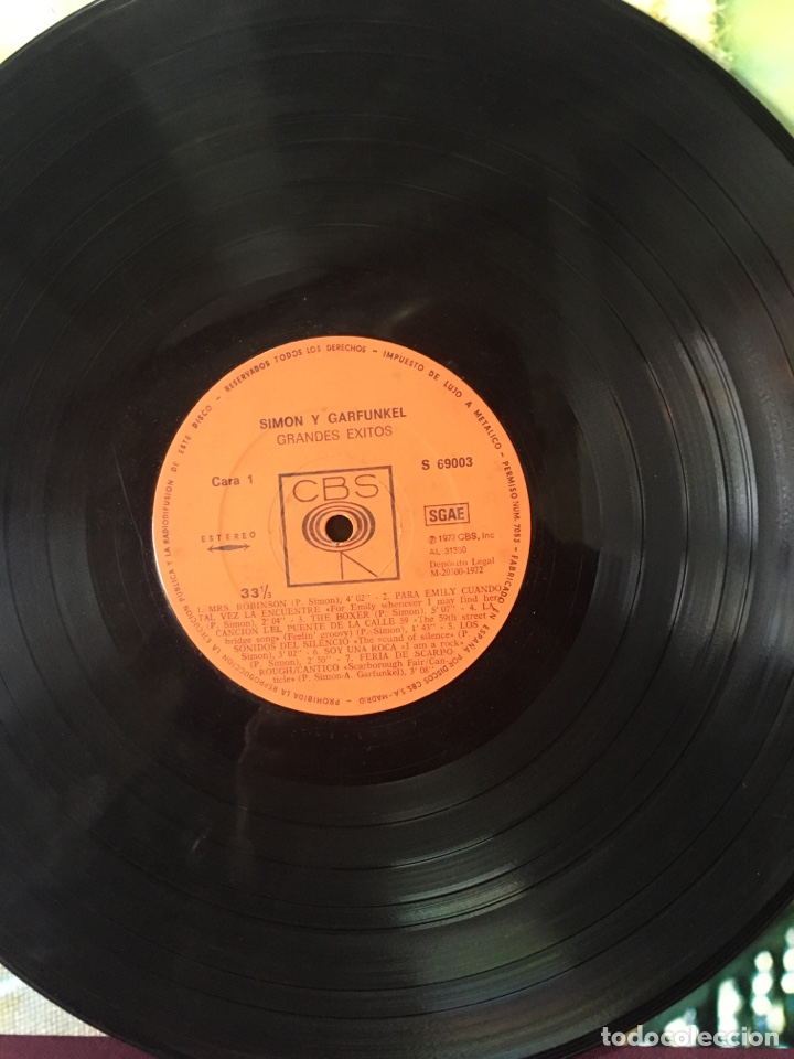 Discos de vinilo: DISCO VINILO SIM&Oacute;N GARFUNKELS GREATEST HITS - Foto 3