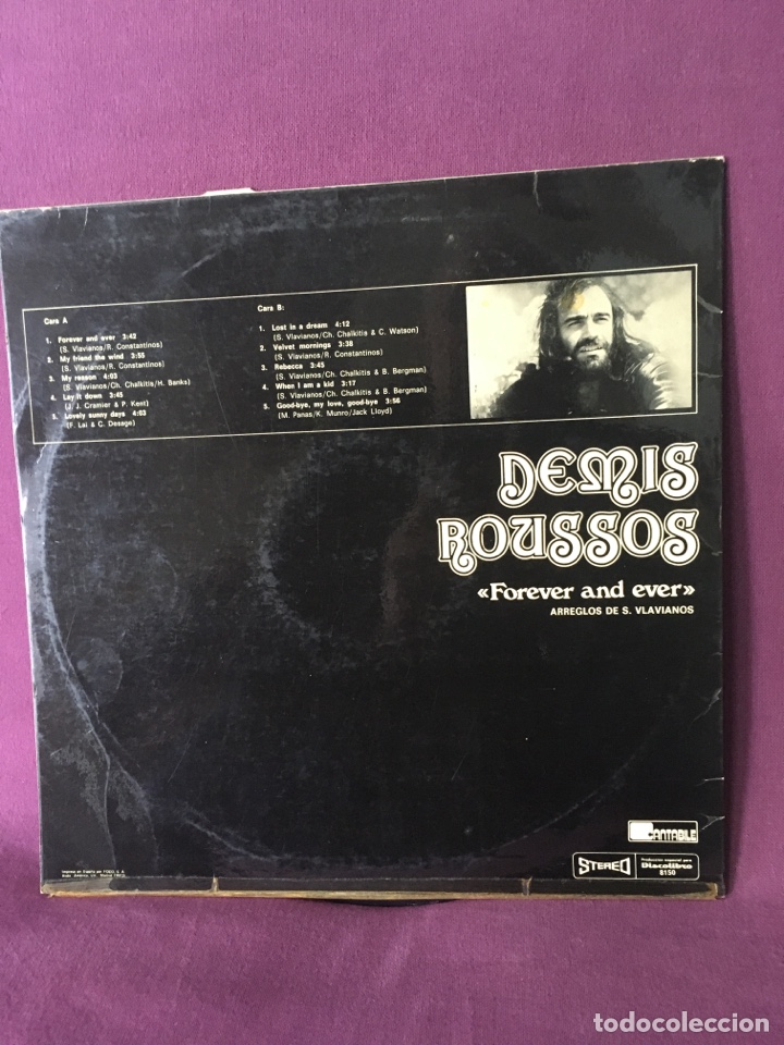 Discos de vinilo: Disco de vinilo demis roussos forever and ever - Foto 2
