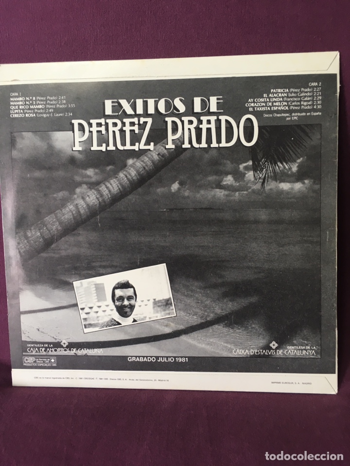 Discos de vinilo: Disco de vinilo LP &eacute;xitos de P&eacute;rez Prado - Foto 2