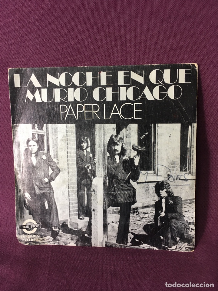 Discos de vinilo: Disco de vinilo Single la noche en que muri&oacute; Chicago - Foto 1