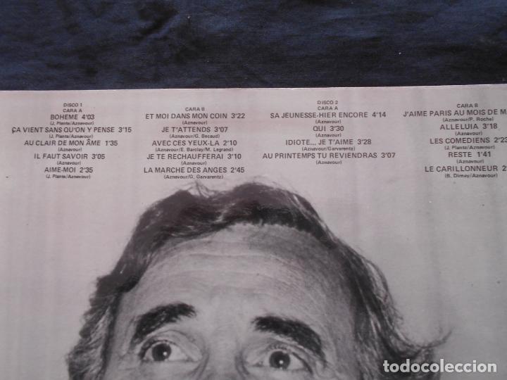 Discos de vinilo: CHARLES AZNAVOUR // DOBLE LP - Foto 3
