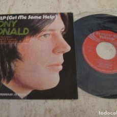 Discos de vinilo: TONY ROLAND - HELP / ONCE UPON A TIME. SPANISH 7” 1971 EDITION. VI FESTIVAL ATLÁNTICO. CASI NUEVO