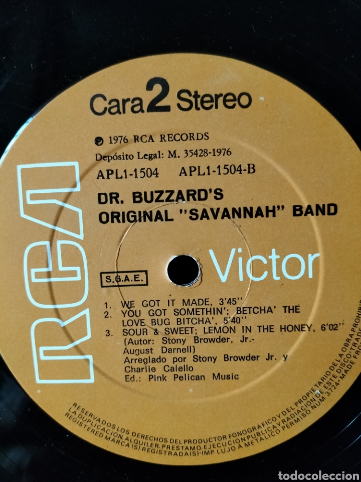 Discos de vinilo: Dr.Buzzards Savannah Band 1976 RCA - Foto 6