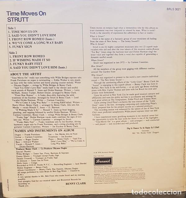Discos de vinilo: STRUTT- TIME MOVES ON. LP - Foto 2