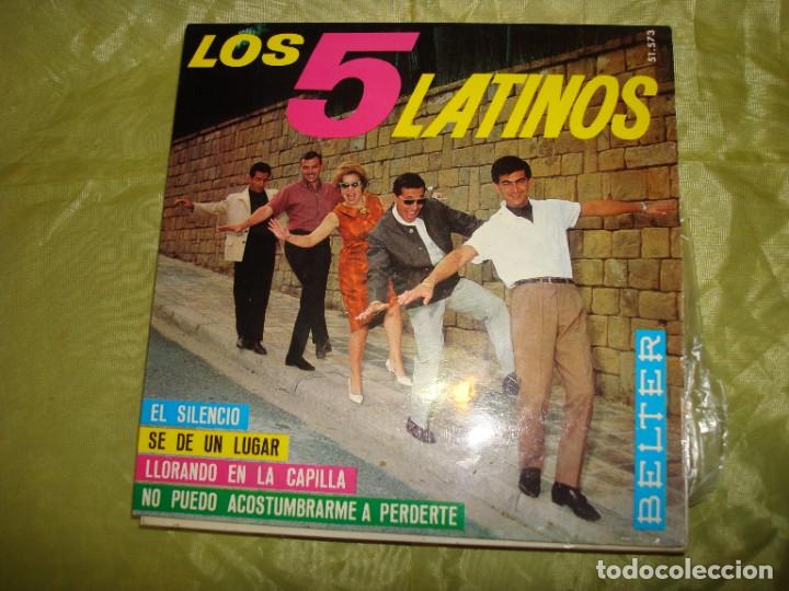Discos de vinilo: LOS 5 LATINOS. EL SILENCIO + 3. EP. BELTER, 1966. IMPECABLE(#) - Foto 1
