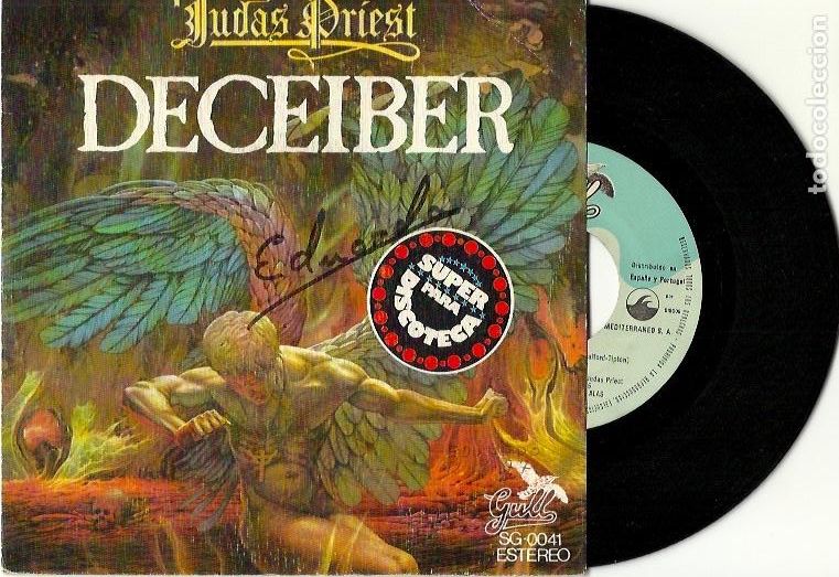 Discos de vinilo: JUDAS PRIEST. Deceiber (vinilo single 1976) - Foto 1