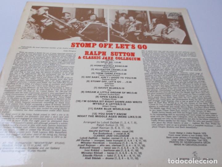 Discos de vinilo: RALPH SUTTON & CLASSIC JAZZ COLLEGIUM Stomp Off, lests go - Foto 2