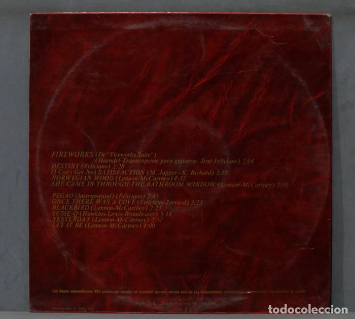 Discos de vinilo: LP. JOSE FELICIANO. FIREWORKS - Foto 2