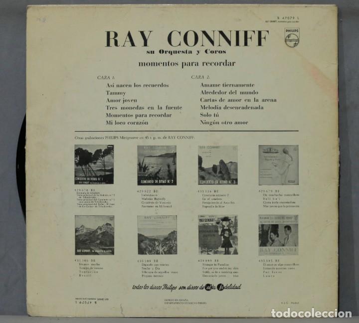 Discos de vinilo: LP. RAY CONNIFF. MOMENTOS PARA RECORDAR - Foto 2