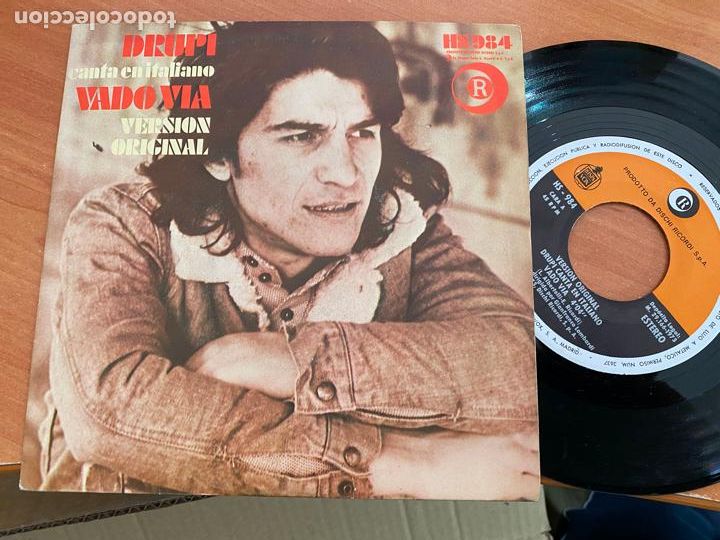 Discos de vinilo: DRUPI (VADO VIA) SINGLE ESPA&Ntilde;A 1973 - Foto 1