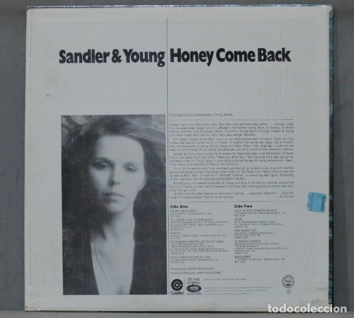 Discos de vinilo: LP. Sandler & Young. Honey Come Back - Foto 2