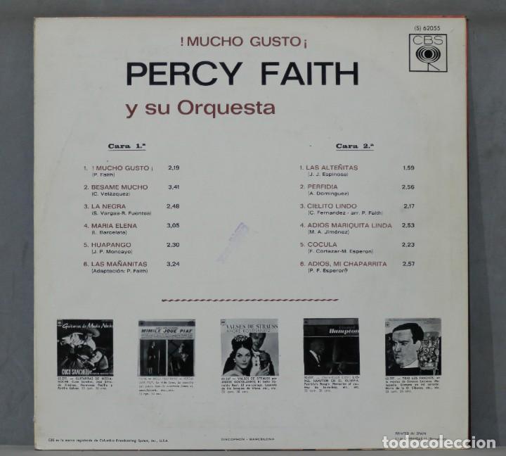 Discos de vinilo: LP. PERCY FAITH. MUCHO GUSTO - Foto 2