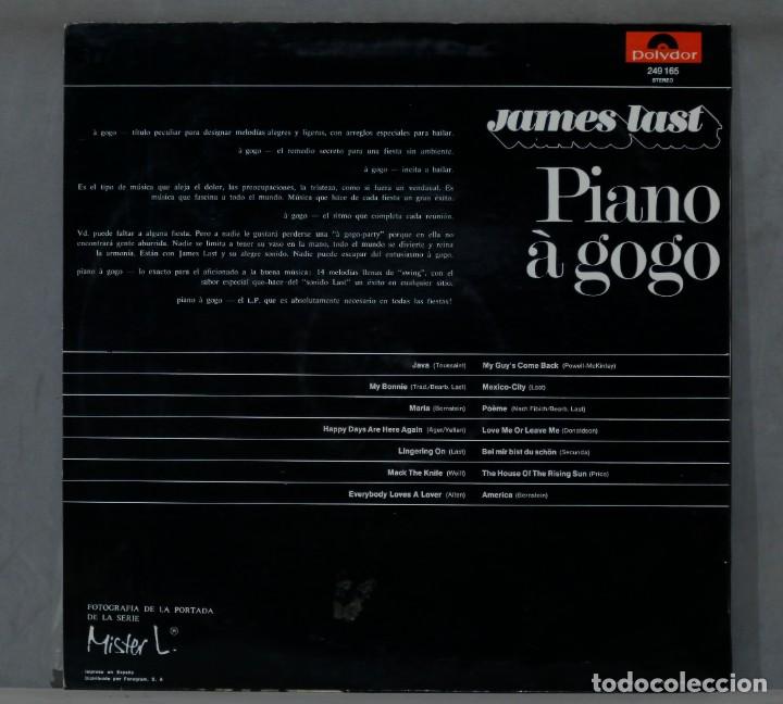 Discos de vinilo: LP. JAMES LAST. PIANO A GOGO - Foto 2