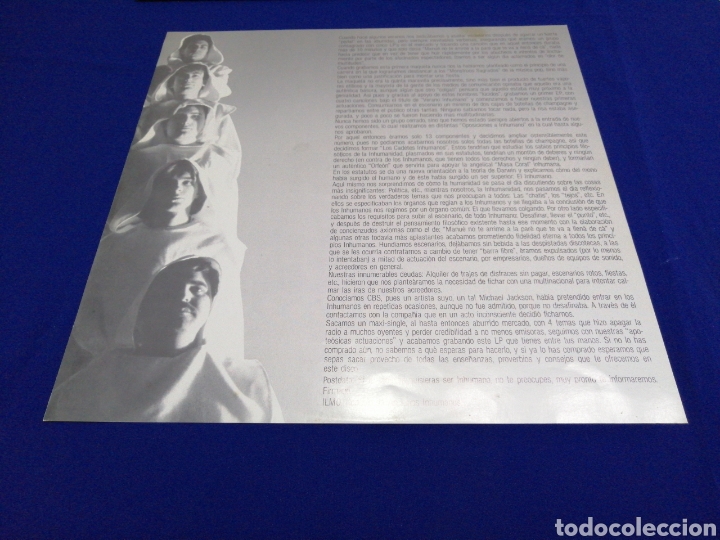 Discos de vinilo: LOS INHUMANOS - Foto 5