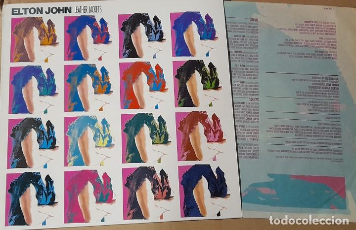 Discos de vinilo: ELTON JOHN - LEATHER JACKETS - LP - Foto 2