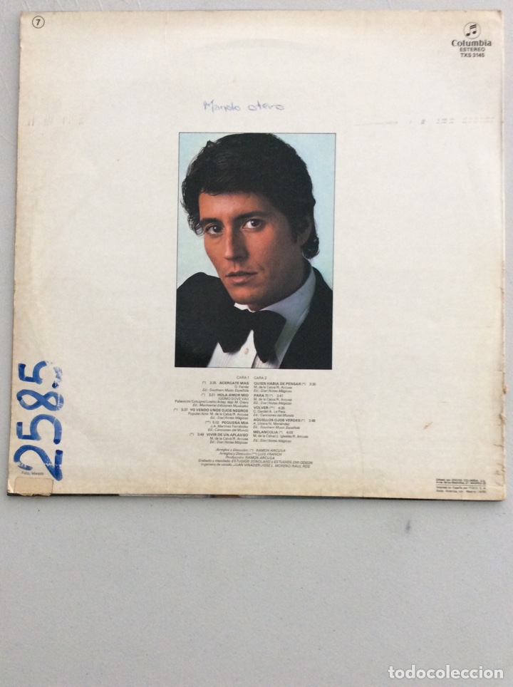 Discos de vinilo: Manolo Otero. Para ti. - Foto 2