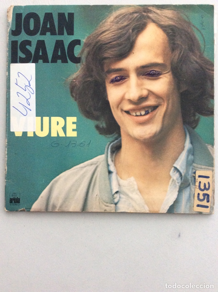 Discos de vinilo: Joan Isaac. Viure. - Foto 1