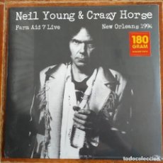 Discos de vinilo: NEIL YOUNG AND CRAZY HORSE - FARM AID 7 LIVE NEW ORLEANS 1994 (LP) 2016 PRECINTADO !!!!!. Lote 335244288