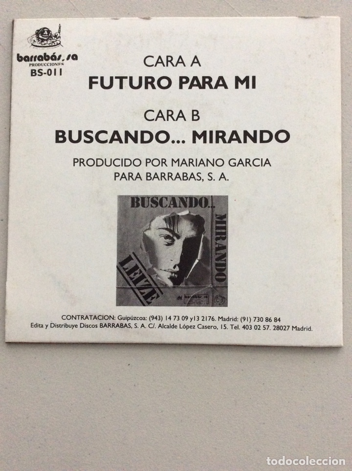 Discos de vinilo: Leize. Futuro para mi. Buscando... Mirando. - Foto 2