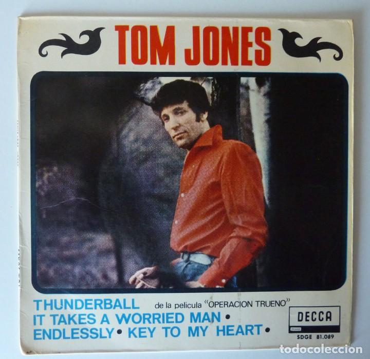 Discos de vinilo: TOM JONES // THUNDERBAL+3 // 1965 // EP - Foto 1