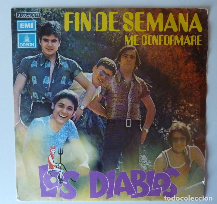 Discos de vinilo: LOS DIABLOS // FIN DE SEMANA // 1971 // SINGLE - Foto 1