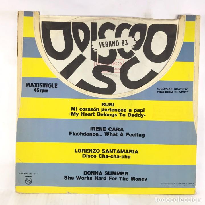 Discos de vinilo: DISCO-DISCO - MAXISINGLE - PROMO - verano 83 - Foto 2