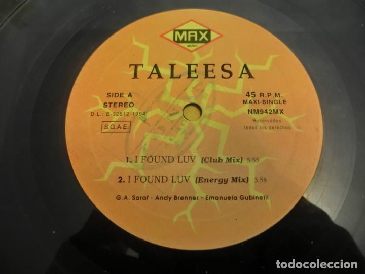 Discos de vinilo: TALEESA - I FOUND LUV - Foto 3
