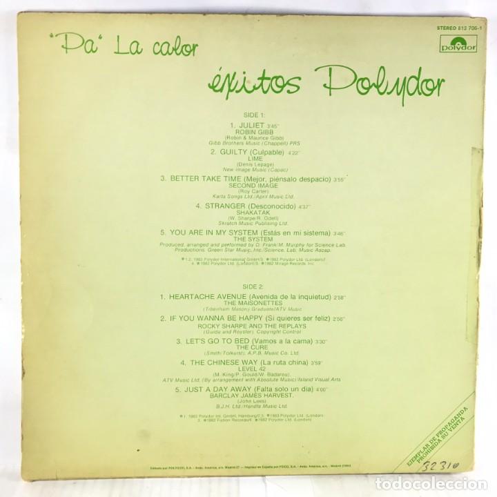 Discos de vinilo: Various &ndash; &rdquo;Pa&rdquo; La Calor. &Eacute;xitos Polydor - Vinyl, LP, Compilation, Promo, Stereo - Foto 2