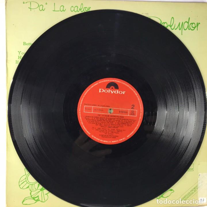 Discos de vinilo: Various &ndash; &rdquo;Pa&rdquo; La Calor. &Eacute;xitos Polydor - Vinyl, LP, Compilation, Promo, Stereo - Foto 4