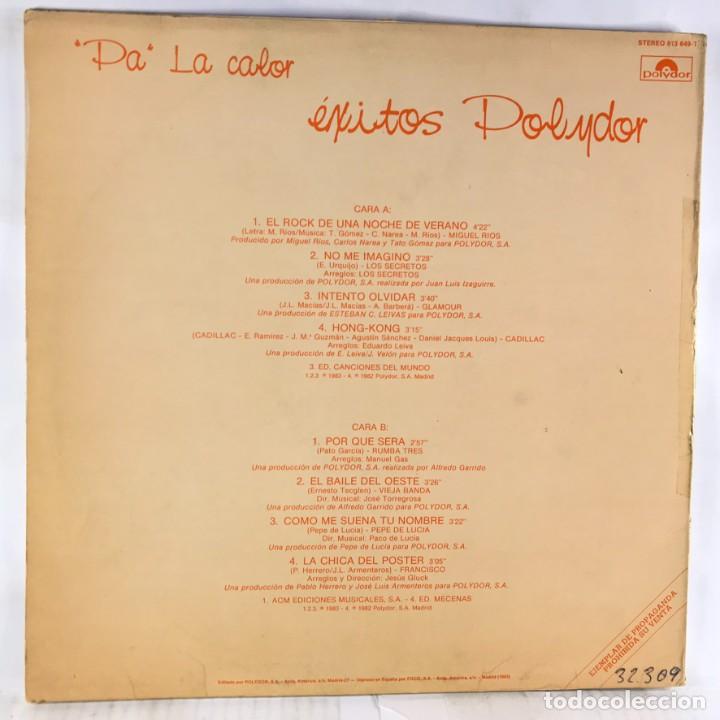 Discos de vinilo: Various &ndash; &rdquo;Pa&rdquo; La Calor. Exitos Polydor - Vinyl, LP, Compilation, Promo, Stereo - Foto 2