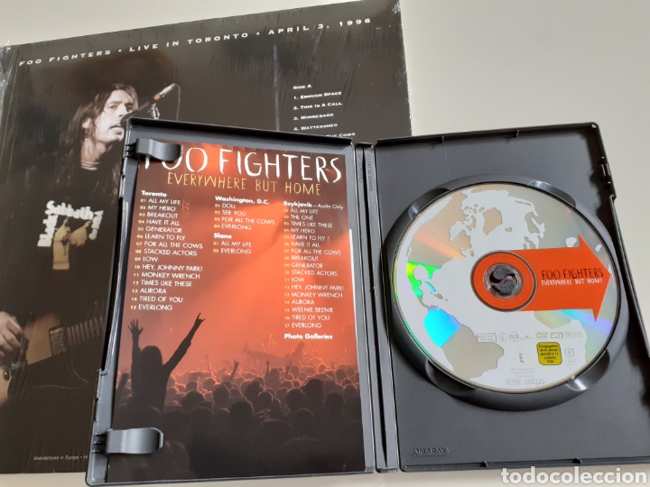 Discos de vinilo: Foo Fighters live Toronto, DVD everywhere but home (Nirvana)