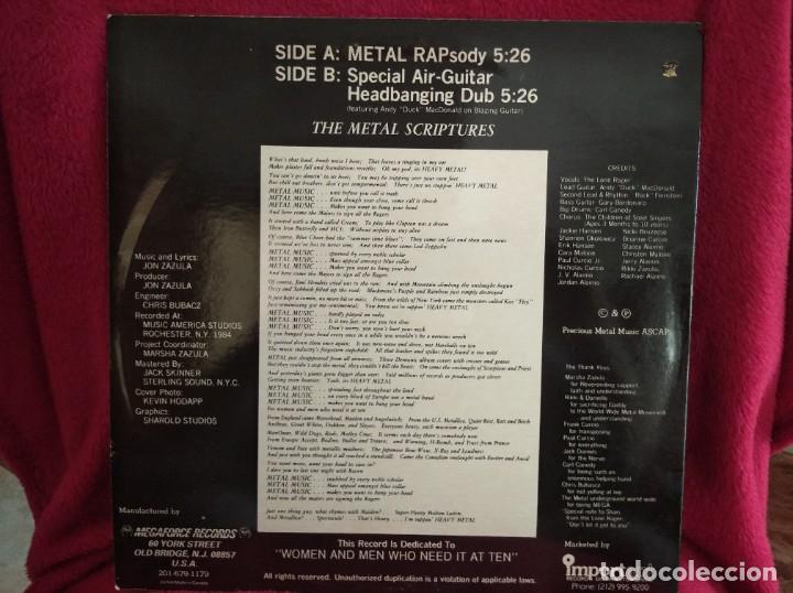 Discos de vinilo: // The Lone Rager &ndash; Metal Rap - Megaforce Canad&aacute; - Foto 2