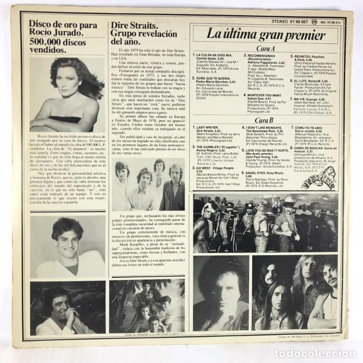 Discos de vinilo: Various &ndash; La &Uacute;ltima Gran Premier - Vinyl, LP, Compilation, Stereo - Foto 2