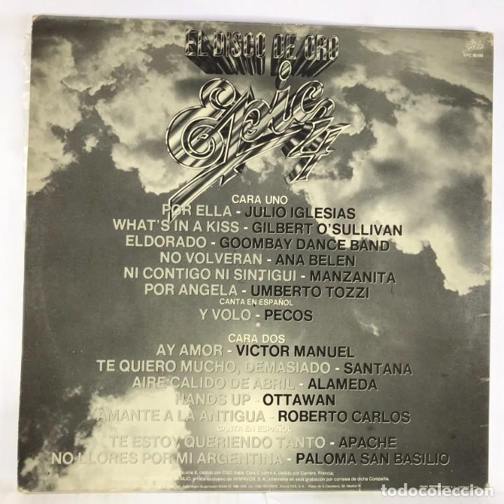 Discos de vinilo: Various &ndash; &rdquo;El Disco De Oro&rdquo; Epic 4 - Vinyl, LP, Compilation, Stereo - Foto 2