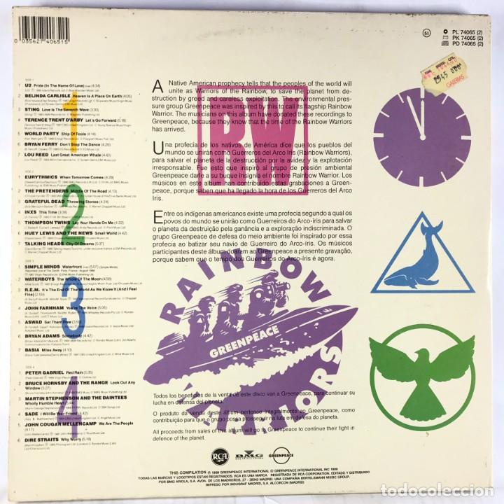Discos de vinilo: Various &ndash; Greenpeace Rainbow Warriors - 2 x Vinyl, LP, Compilation, Gatefold - Foto 3