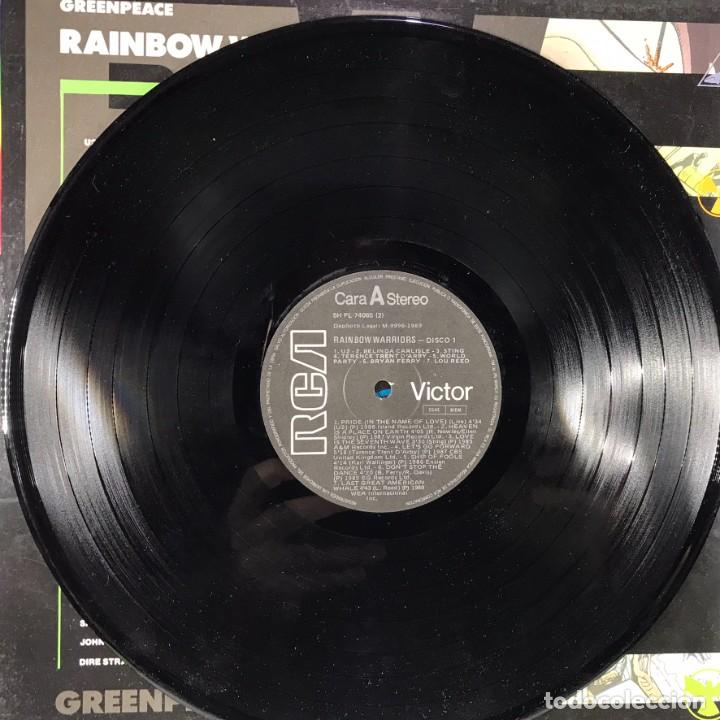 Discos de vinilo: Various &ndash; Greenpeace Rainbow Warriors - 2 x Vinyl, LP, Compilation, Gatefold - Foto 4