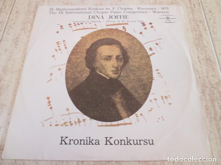 Discos de vinilo: THE IX INTERANTIONAL CHOPIN PIANO COMPETITION. WARSAW 1975. Dina Joffie. Ed Polonia Muy buen estado