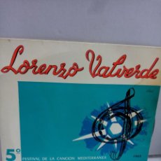 Discos de vinilo: LORENZO VOLVERÉ, SE ALEJO Y 3 MÁS. Lote 335548768