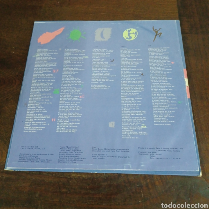 Discos de vinilo: LUIS LLACH - ASTRES 1986 CBS LP - Foto 4