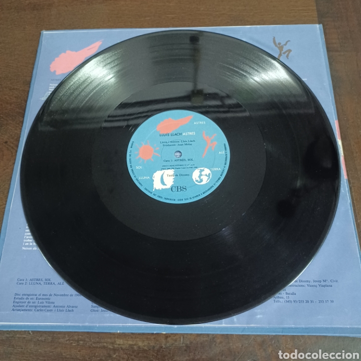 Discos de vinilo: LUIS LLACH - ASTRES 1986 CBS LP - Foto 6