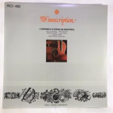 Discos de vinilo: THE CLASSICAL DUO OF MONTREAL – TRANSCRIPTION - VINYL, LP, ALBUM - RADIO CANADA INTERNATIONAL -. Lote 335692448