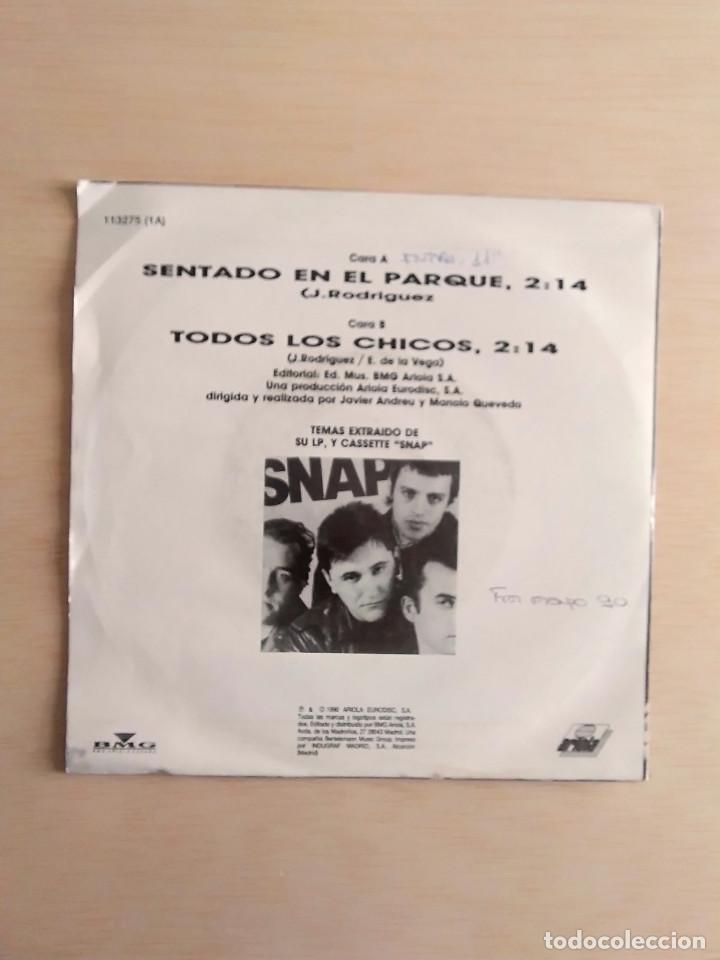 Discos de vinilo: SINGLE SNAP SENTADO EN EL PARQUE - Foto 2