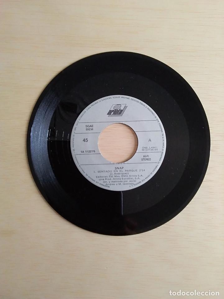 Discos de vinilo: SINGLE SNAP SENTADO EN EL PARQUE - Foto 3