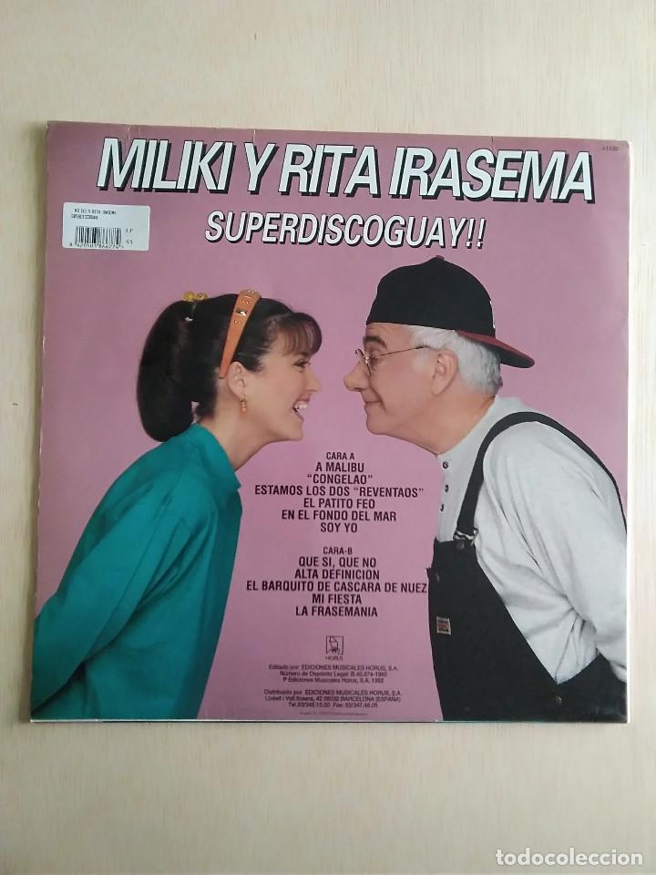 Discos de vinilo: LP MILIKI Y RITA IRASEMA SUPERDISCOGUAY - Foto 2