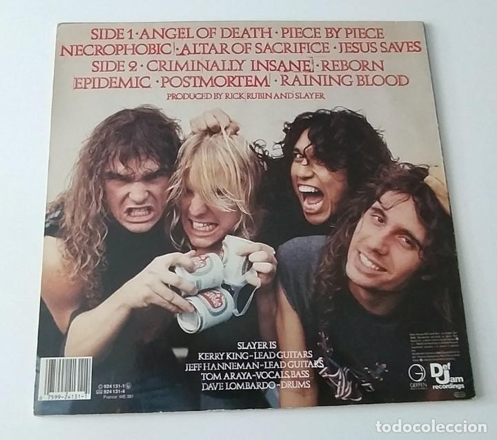 Discos de vinilo: LP SLAYER - REIGN IN BLOOD - Foto 2