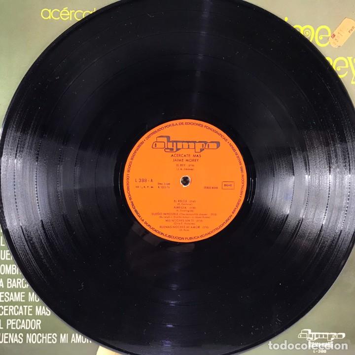 Discos de vinilo: JAIME MOREY - ACERCATE MAS LP SPAIN 1976 - Foto 3