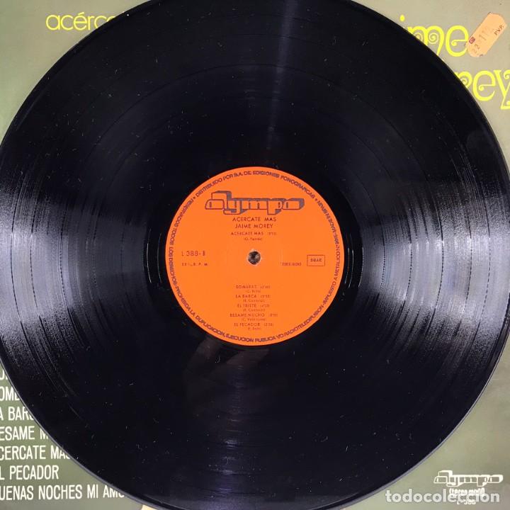 Discos de vinilo: JAIME MOREY - ACERCATE MAS LP SPAIN 1976 - Foto 5